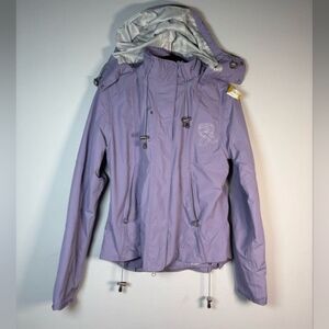Gersemi Lavender Purple Equestrian Riding Jacket Raincoat Silver Accent Sz M